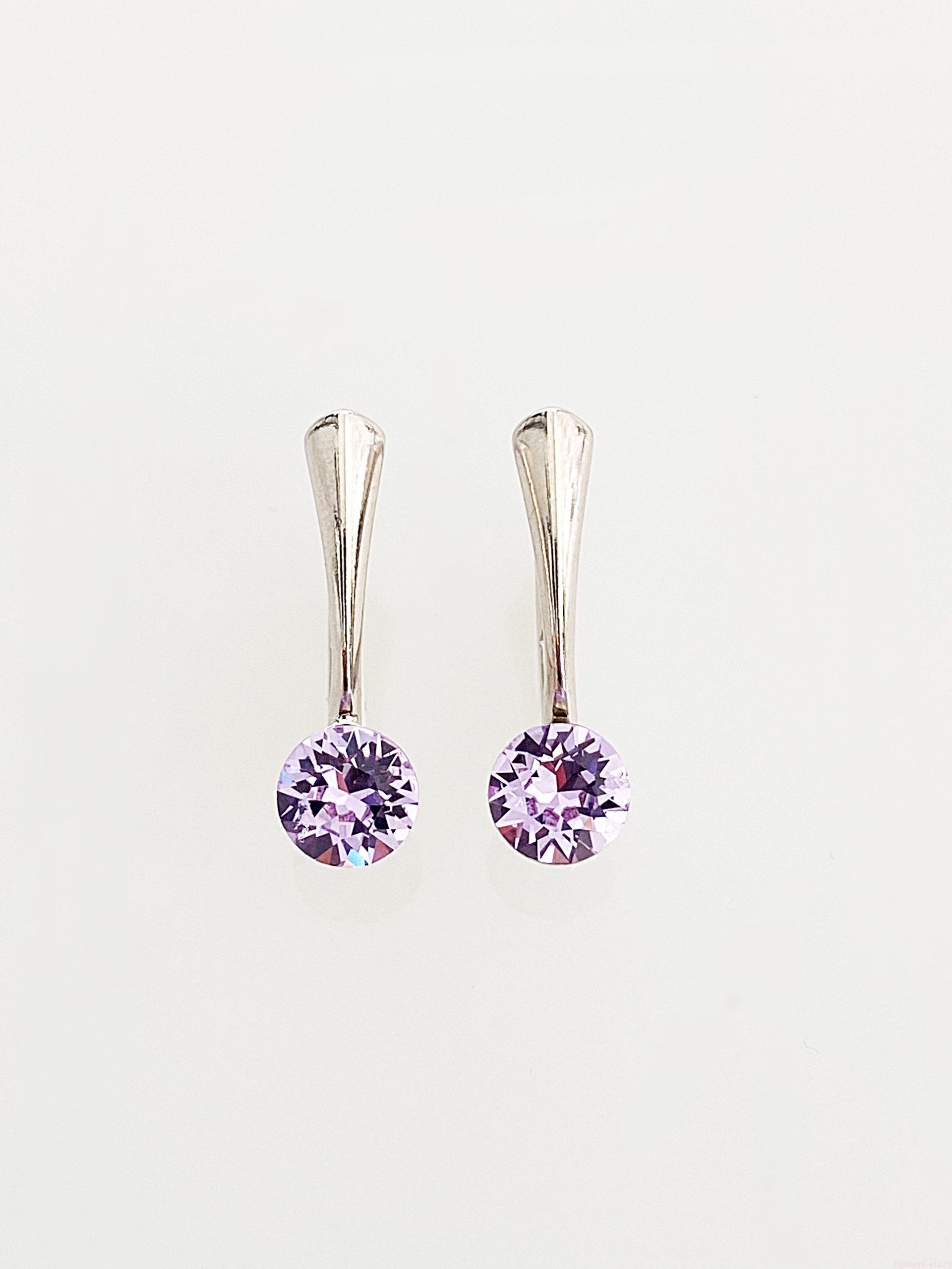 IMG_5165 Cercei Click Swarovski Chaton Violet