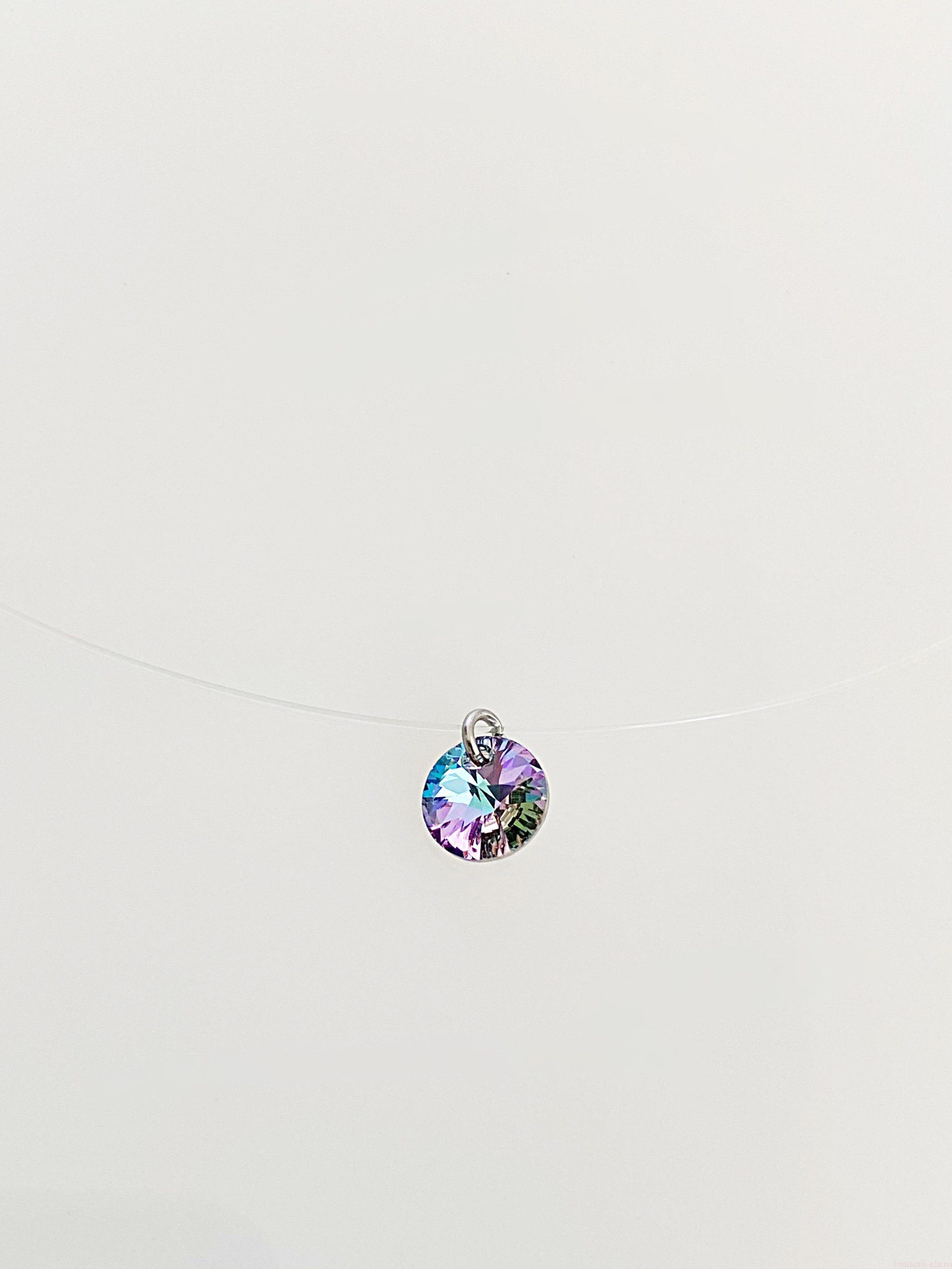 IMG_5201 Choker cu Swarovski Rivoli Vitrail Light